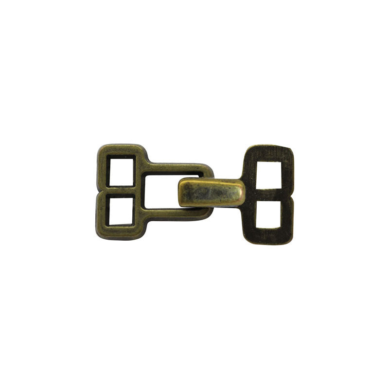 Brass Square Hook & Eye