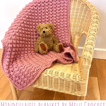 Mindfulness Blanket US terminology by Melu Crochet