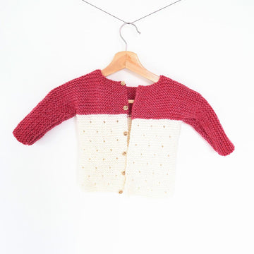 Strawberry Seed Baby Sweater