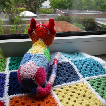 Lina the polygon patchwork cat