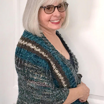 Your First Brioche Crescent Shawl!