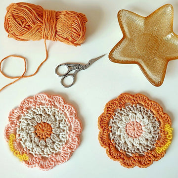 Desert Flower Coaster - Home Decoration Crochet Pattern
