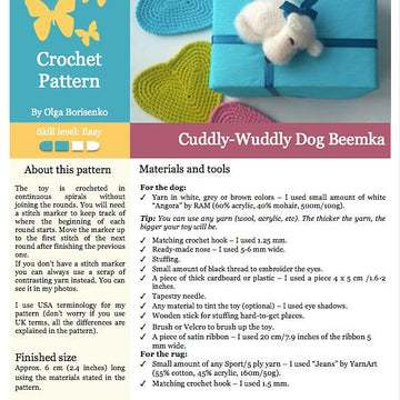 165 Cuddly-Wuddly Dog Beemka and heart