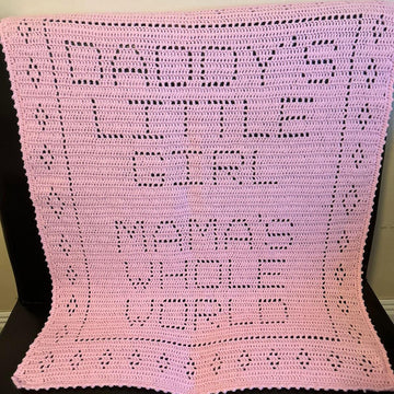 Daddy's little girl blanket