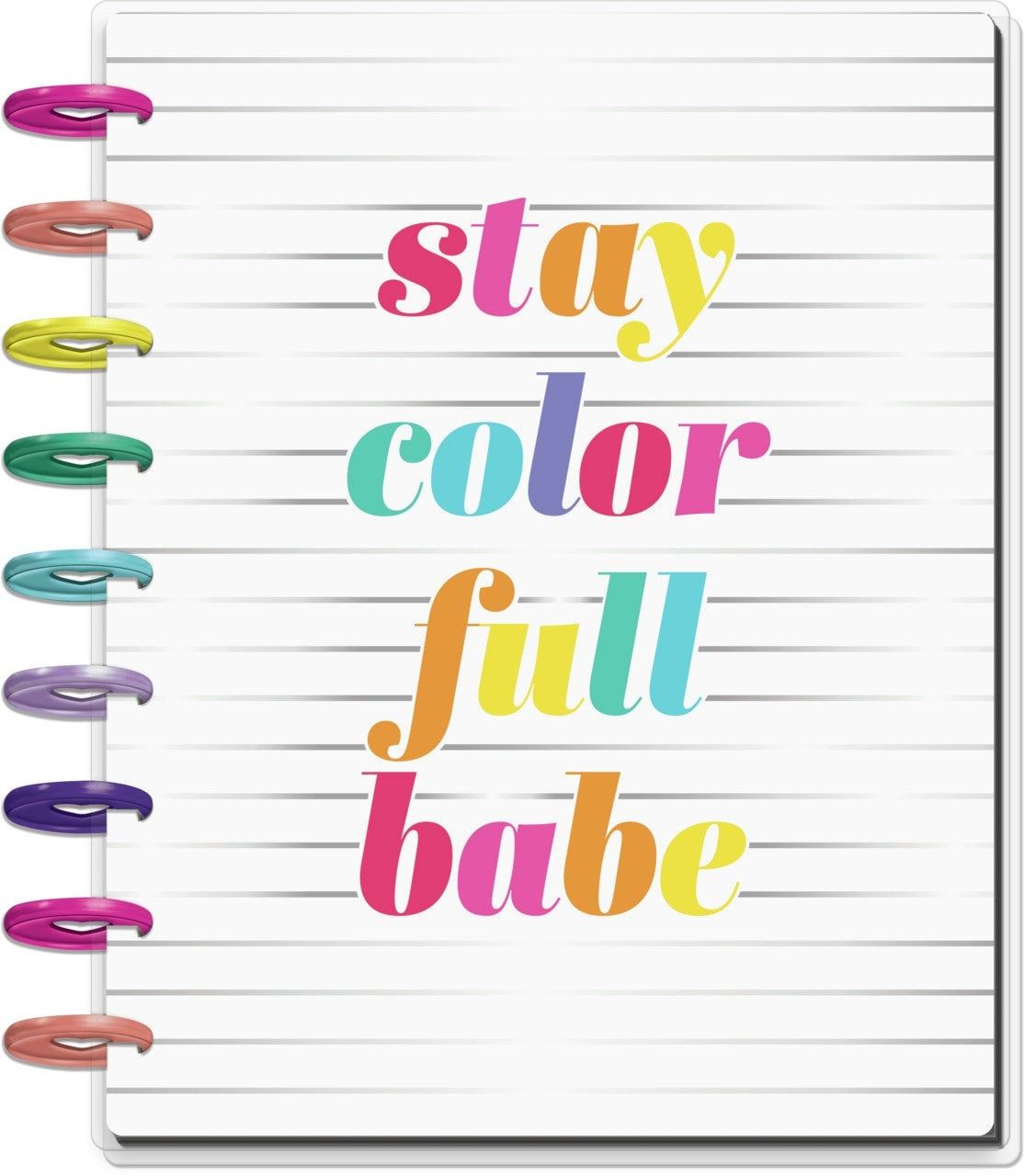 Happy Planner 18-Month Dated Medium Planner 7.75"X9.75" - Color Me Happy, July 202