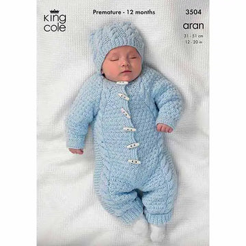 All-in-One in King Cole Aran - 3504 - Leaflet