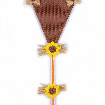 Autumn kite hanging decoration for door, walls & windows - easy from scraps of yarn