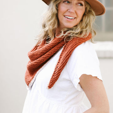 Just Getting Started Triangle Scarf
