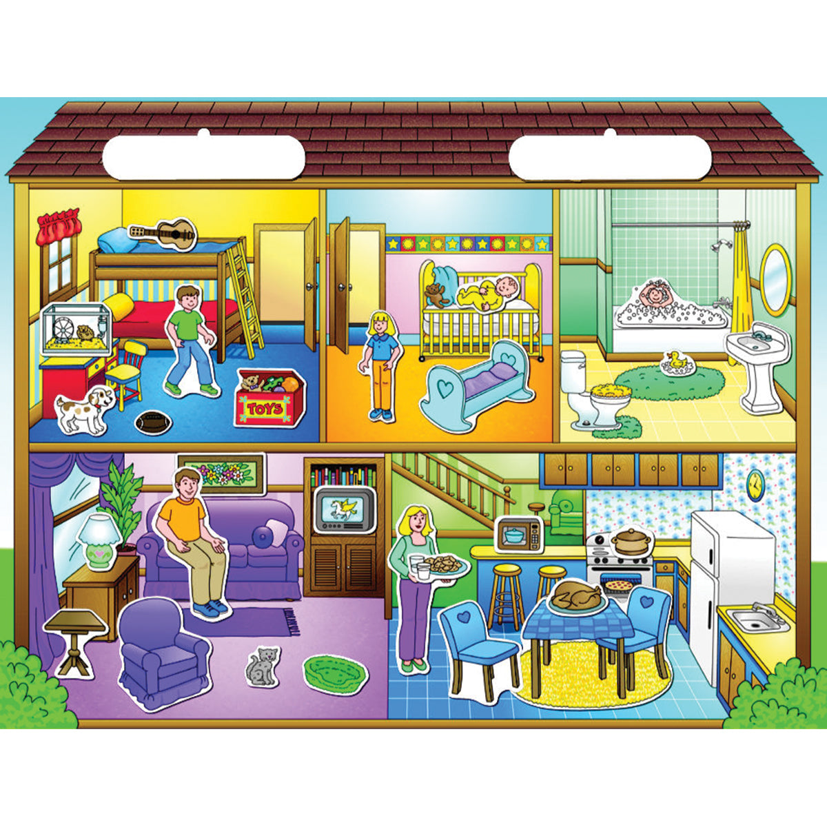 Patch Products Magnetic Create-A-Scene - Doll House