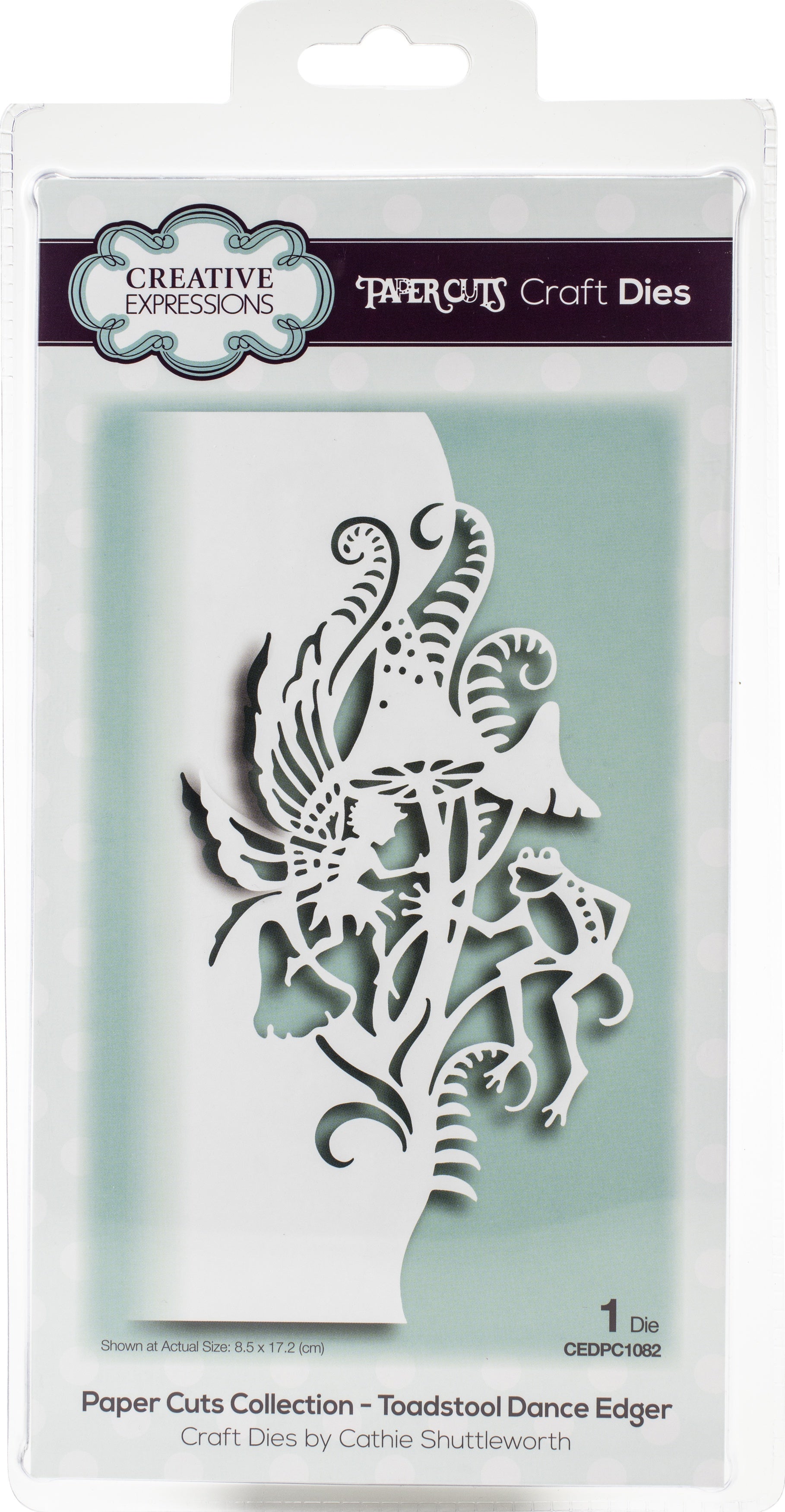 Creative Expressions Paper Cuts Edger Craft Dies - Toadstool Dance