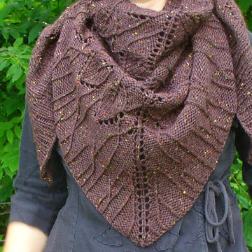 Forest floor shawl