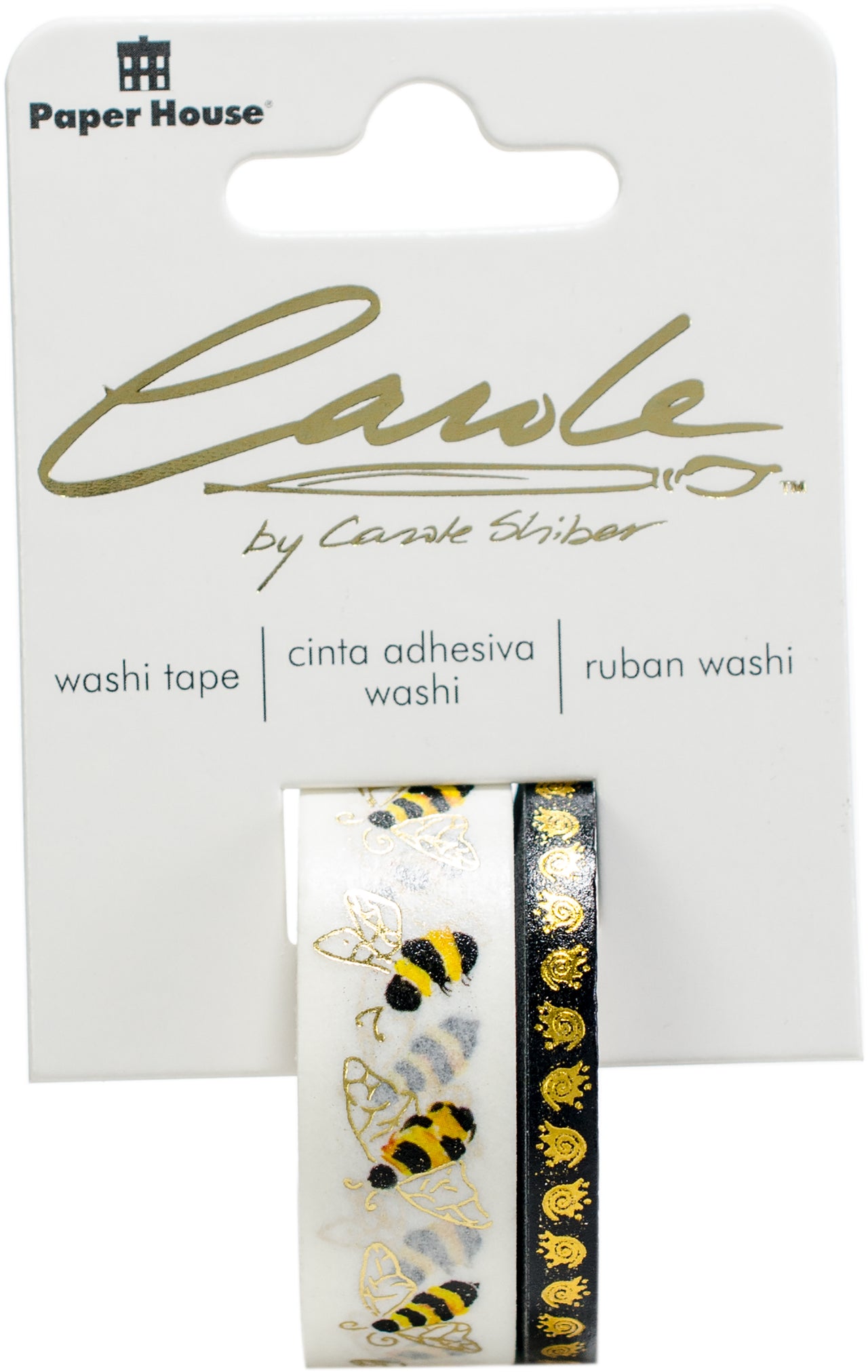 Paper House Washi Tape 2/Pkg - Bees By Carol Shiber