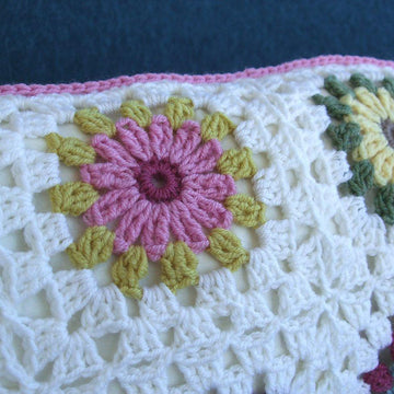 Flower Granny Pillow Cover
