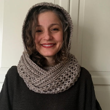 Crochet Hooded Cowl Scarf Pattern: Foxy Hooded Cowl