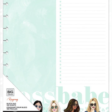 Happy Planner Big Block Pad 12"X4.5" 100/Pkg - Rongrong