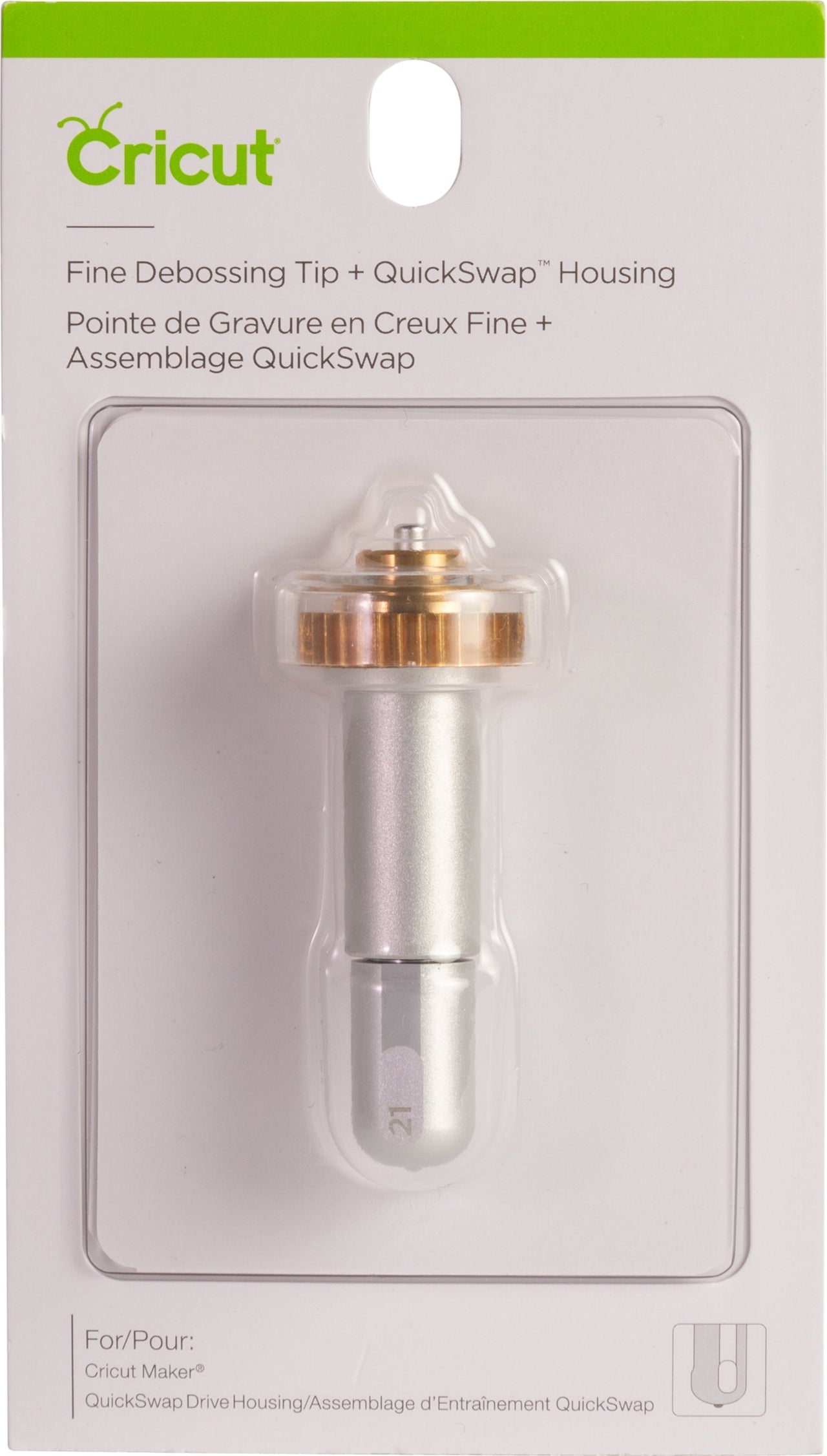 Cricut Fine Debossing Tip + QuickSwap Housing - 605328