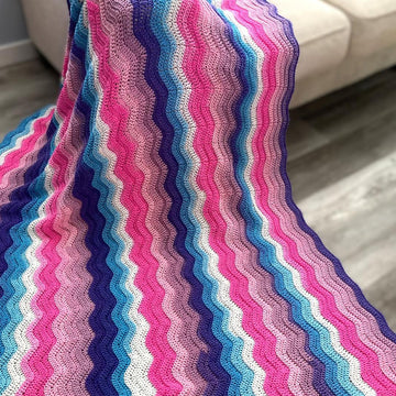 Wavy Berry Bliss Throw