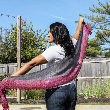 Dragon's Crescent Shawl