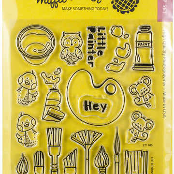 Waffle Flower Crafts Clear Stamp 5"X7" - Little Painters