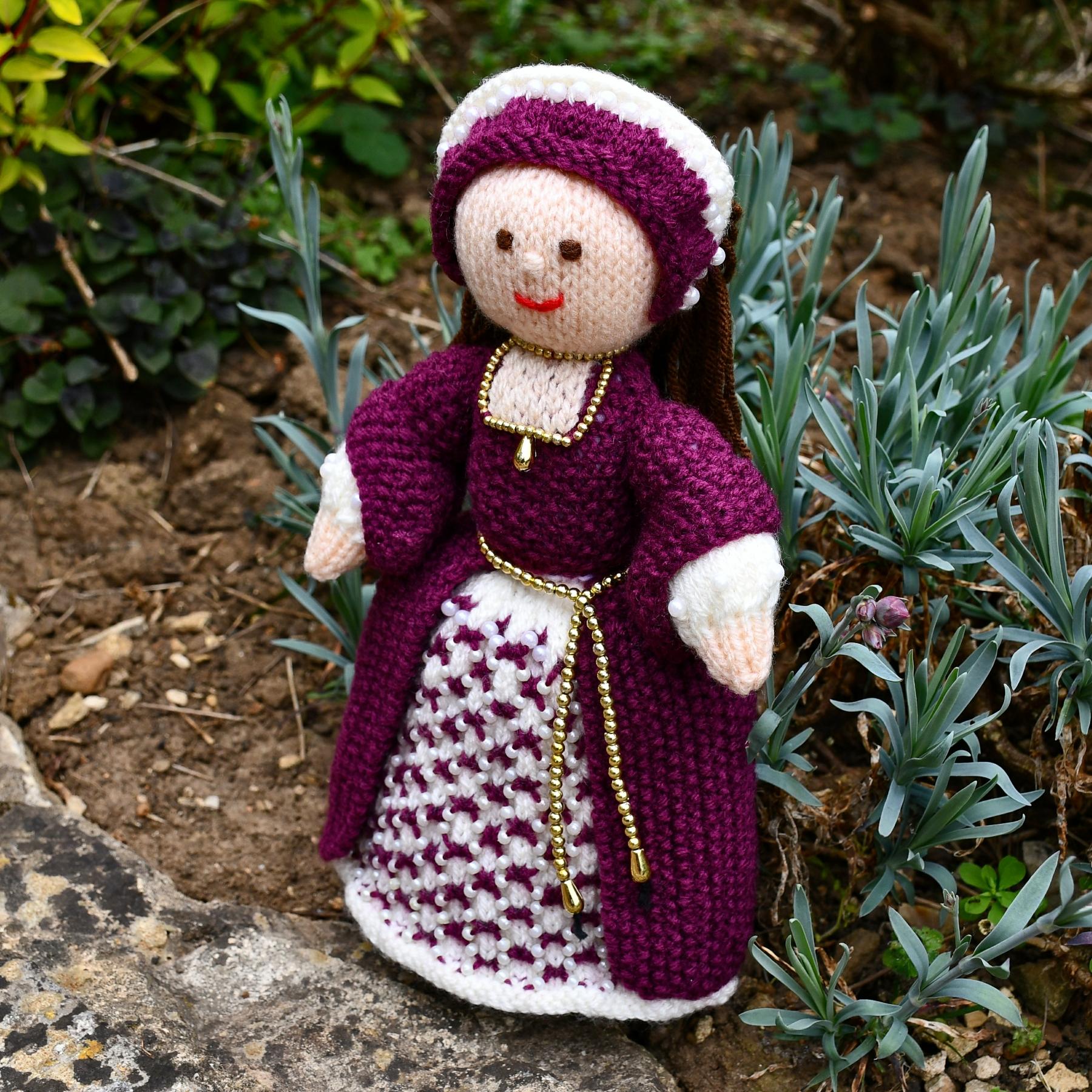 Catherine - A Tudor Doll Knitting Pattern - Toy Knitting Pattern