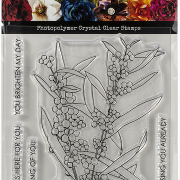Paper Rose Clear Stamps 4"X6" - Wattle I Do