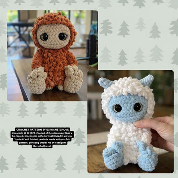 Bigfoot and Yeti Pattern