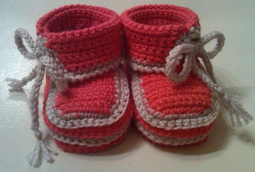 Asymmetrical Baby Booties