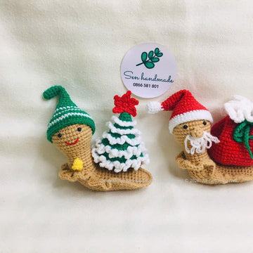 Snail Noel Edition- crochet pattern - PDF file - English