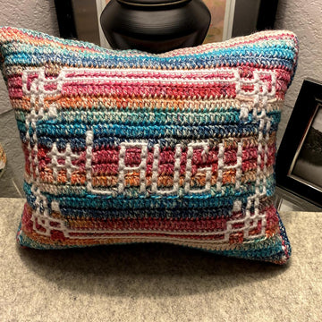 #Laugh Mosaic Pillow No 2