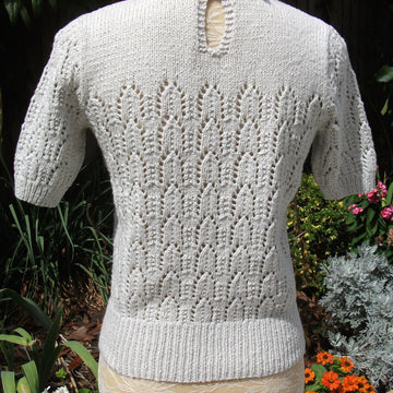 Vintage Lacy Sweater with Collar