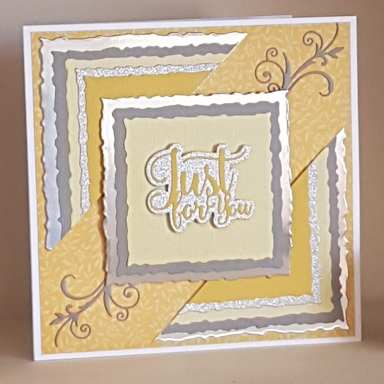 Crafter's Companion Gemini Elements Nesting Metal Dies - Square Torn Edge .7" To 4.5"