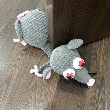 Rat door stop, Crochet rat pattern