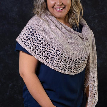 Touch Of Lace Crescent Shawl