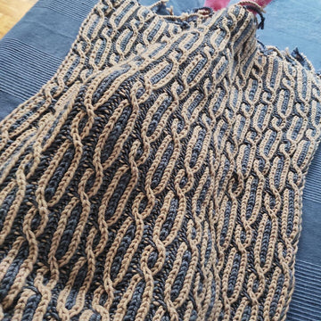 Untwisted Brioche Blanket
