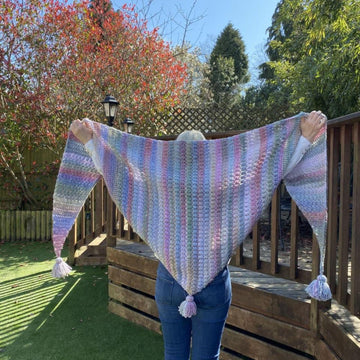 Pebble Beach Side to Side Shawl