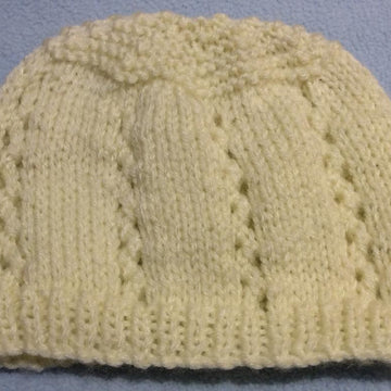 Vertical Eyelet Baby Jacket & Toque, 0-3 months