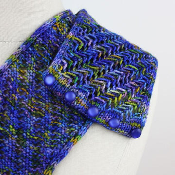Dappled Knit Lace Neckwarmer