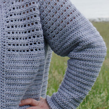 Simple Top Down Raglan Cardigan