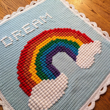 Rainbow Puff Blanket