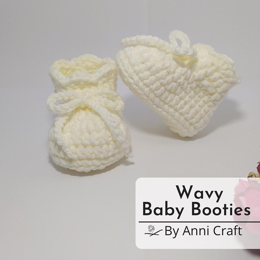 Wavy Baby Booties