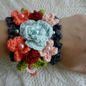 Boho Flower Cuff
