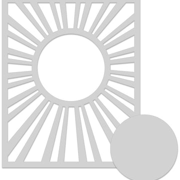 Hero Arts Stencil 6"X6" - Sun Background
