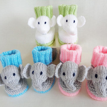 Elephant Baby Booties