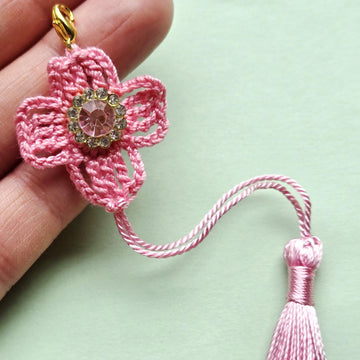 Pink Cross keychain pattern
