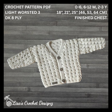 Caleb Cabled Baby Cardigan
