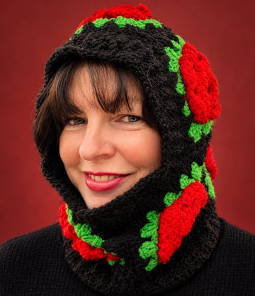Rose Crochet Balaclava