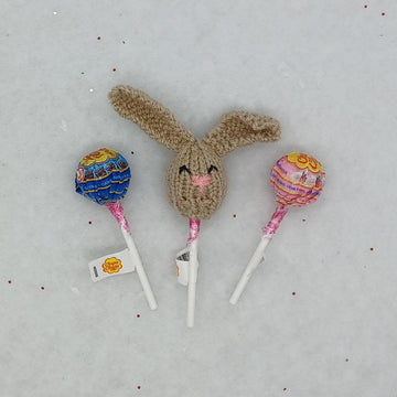 PDF Easter Lollipop Hat Topper Knitting Pattern Chupa-Chup Sweeties Sucker Saver Easter Hunt