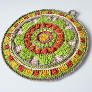 Wheel of Magic Mandala Potholder