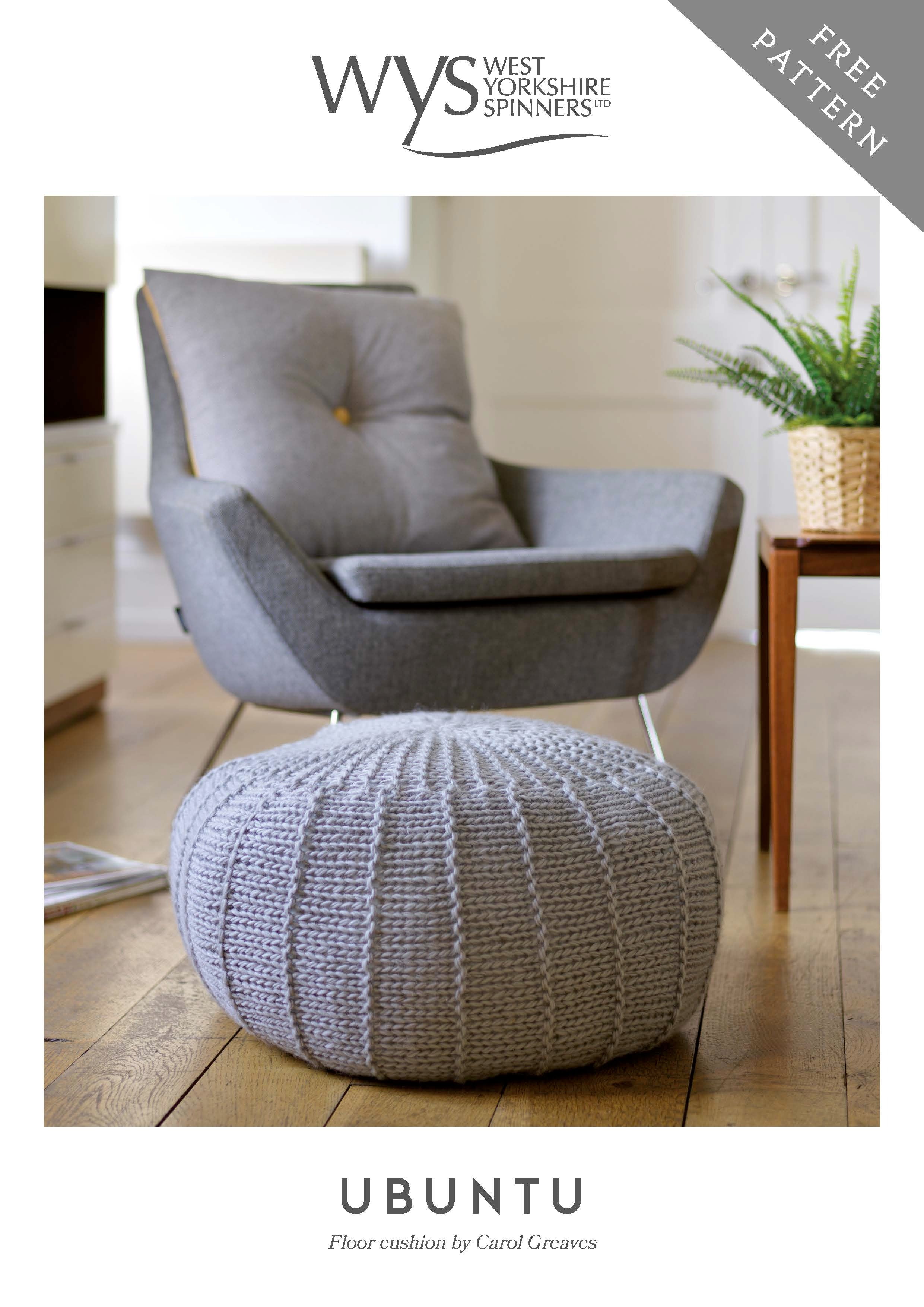 Cushion in West Yorkshire Spinners Re:Treat - Downloadable PDF