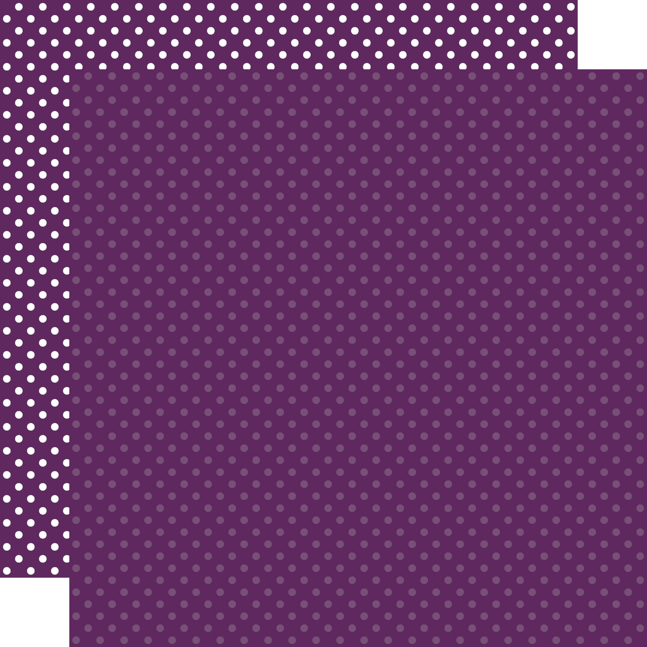 Echo Park Paper Echo Park Dots/Stripes Double-Sided Cardstock 12"X12" 25/Pkg - Purple